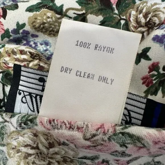 Vintage 90s Y2K All That Jazz Dress Midi Size 9/10 Floral Cottagecore Peasant - Picture 12 of 13